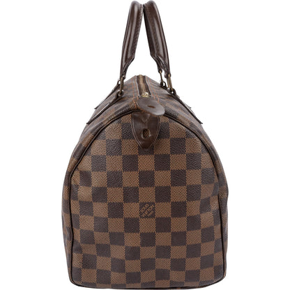 Louis Vuitton Monogram Damier Ebene Canvas Speedy 30 Handbag