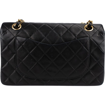 Chanel Quilted Lambskin 24K Gold Small Double Flap Shoulder Bag
