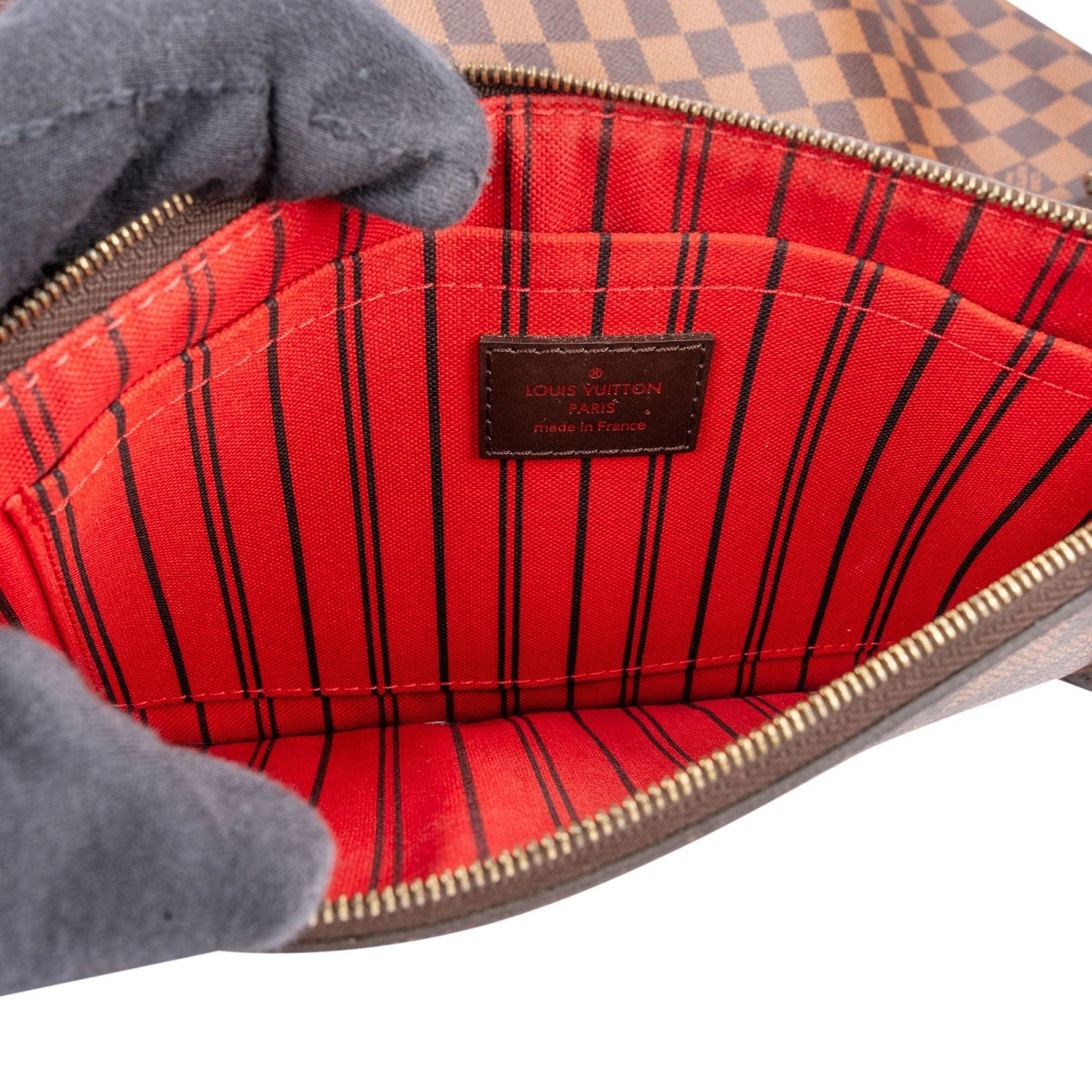 Louis Vuitton Monogram Damier Ebene Neverfull MM Shoulder Bag