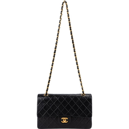 Chanel Quilted Lambskin 24K Gold Medium Double Flap Shoulder Bag