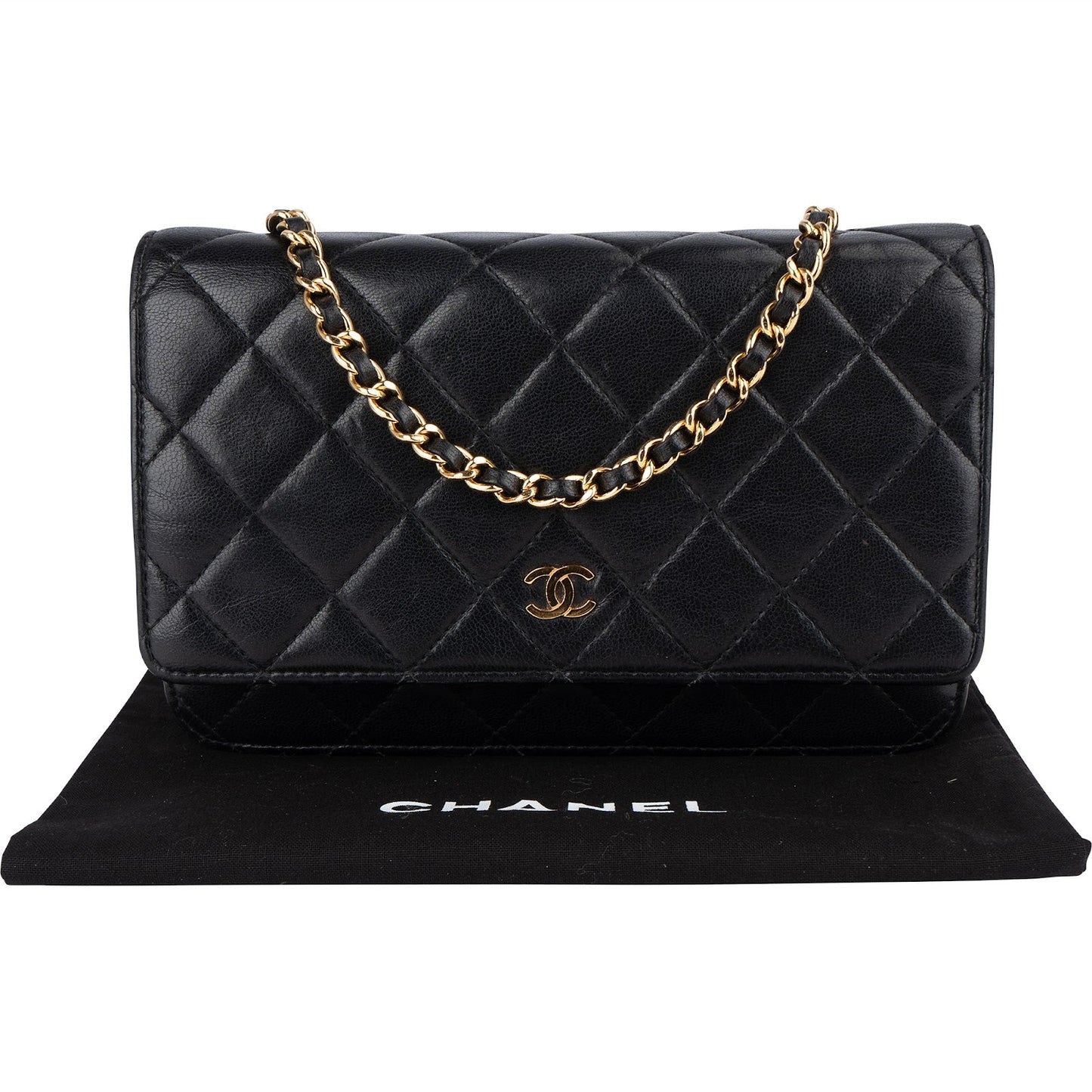 Chanel Quilted Lambskin CC Wallet On Chain Crossbody Bag