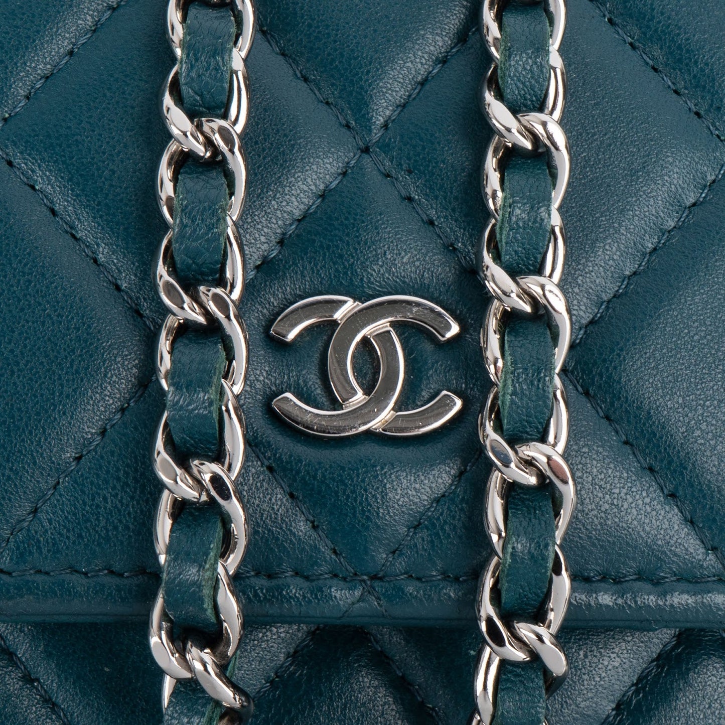Chanel Quilted Lambskin Mini Wallet on Chain Crossbody Bag