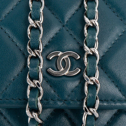 Chanel Quilted Lambskin Mini Wallet on Chain Crossbody Bag