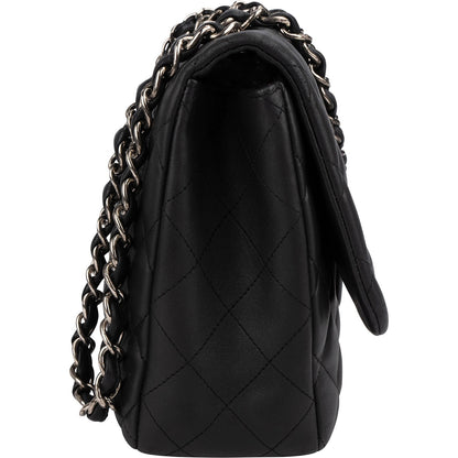 Chanel Quilted Lambskin Jumbo Single Flap Crossbody Bag