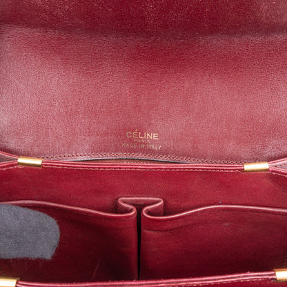 Celine Boxcalf Leather Horse Carriage Triomphe Shoulder Bag