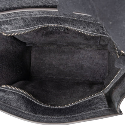 Celine Grained Leather Luggage Nano Crossbody Handbag