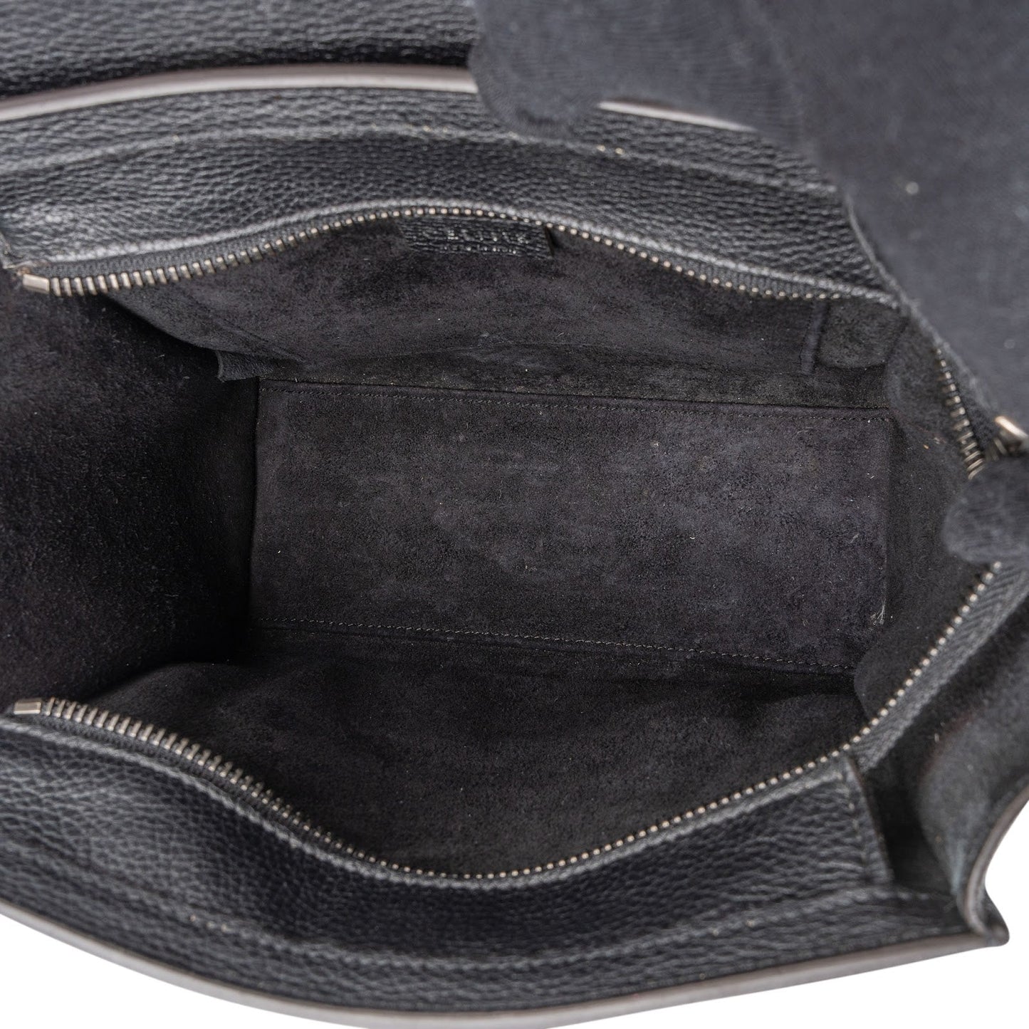 Celine Grained Leather Luggage Nano Crossbody Handbag