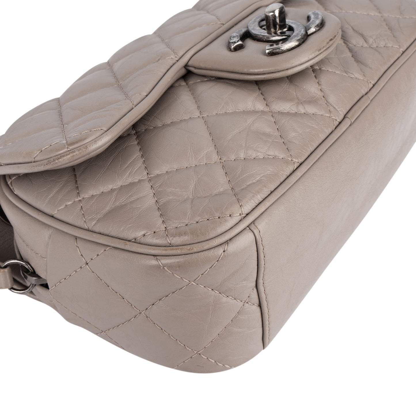 Chanel Quilted Leather Single Flap Crossbody Bag