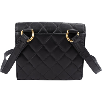 Chanel Quilted Lambskin 24K Gold Single Flap Crossbody Bag