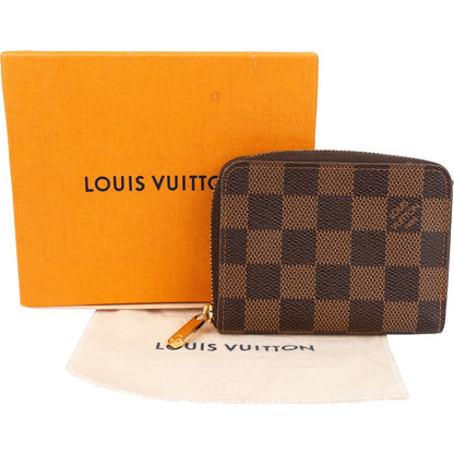 Louis Vuitton Monogram Damier Ebene Zippy Coin Wallet