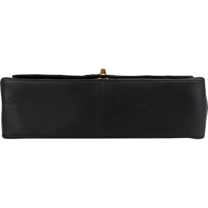 Chanel Quilted Lambskin 24K Gold Double Flap Shoulder Bag
