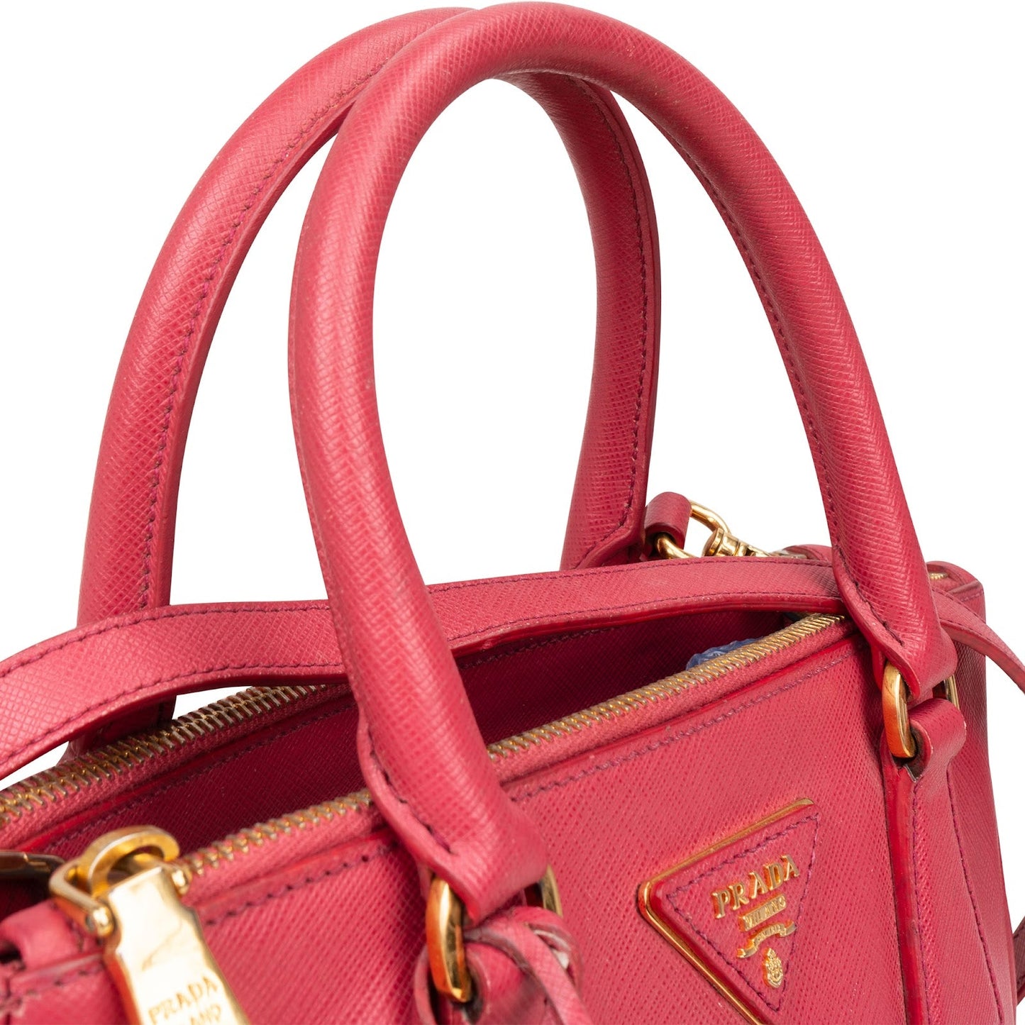 Prada Saffiano Leather Small Galleria Tote Handbag