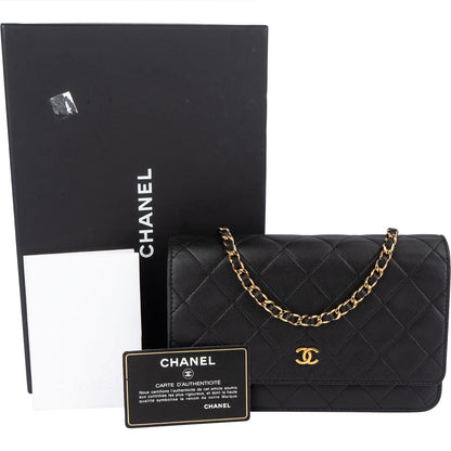 Chanel Quilted Lambskin Wallet On Chain Crossbody Bag