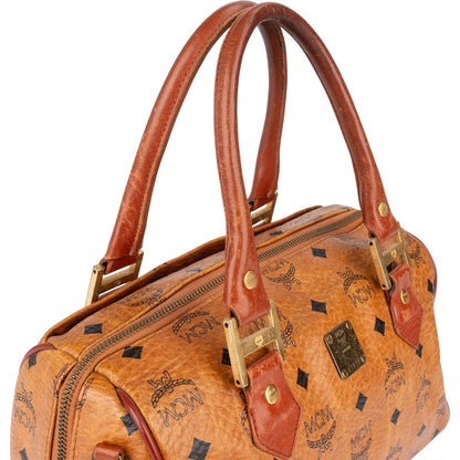 MCM Monogram Visetos Boston Handbag