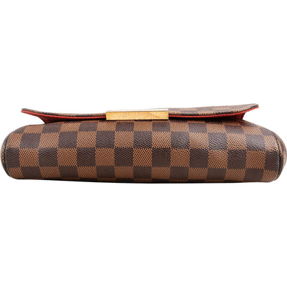 Louis Vuitton Monogram Damier Ebene Favorite MM Crossbody Handbag