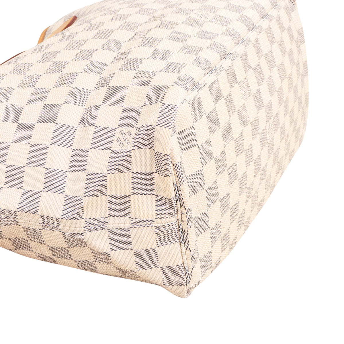 Louis Vuitton Monogram Damier Azur Canvas Neverfull MM Shoulder Bag