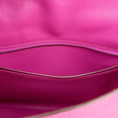 Hermès Pink Chevre Leather Palladium Kelly 28 Handbag