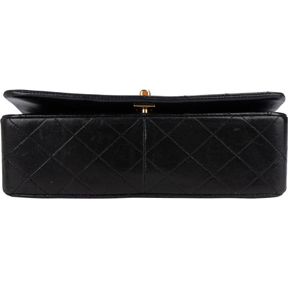 Chanel Quilted Lambskin 24K Gold Single Flap Crossbody Bag