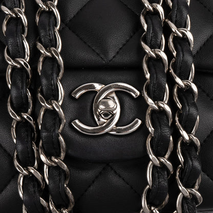 Chanel Quilted Lambskin Jumbo Single Flap Crossbody Bag
