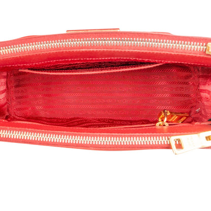 Prada Saffiano Leather Small Galleria Handbag