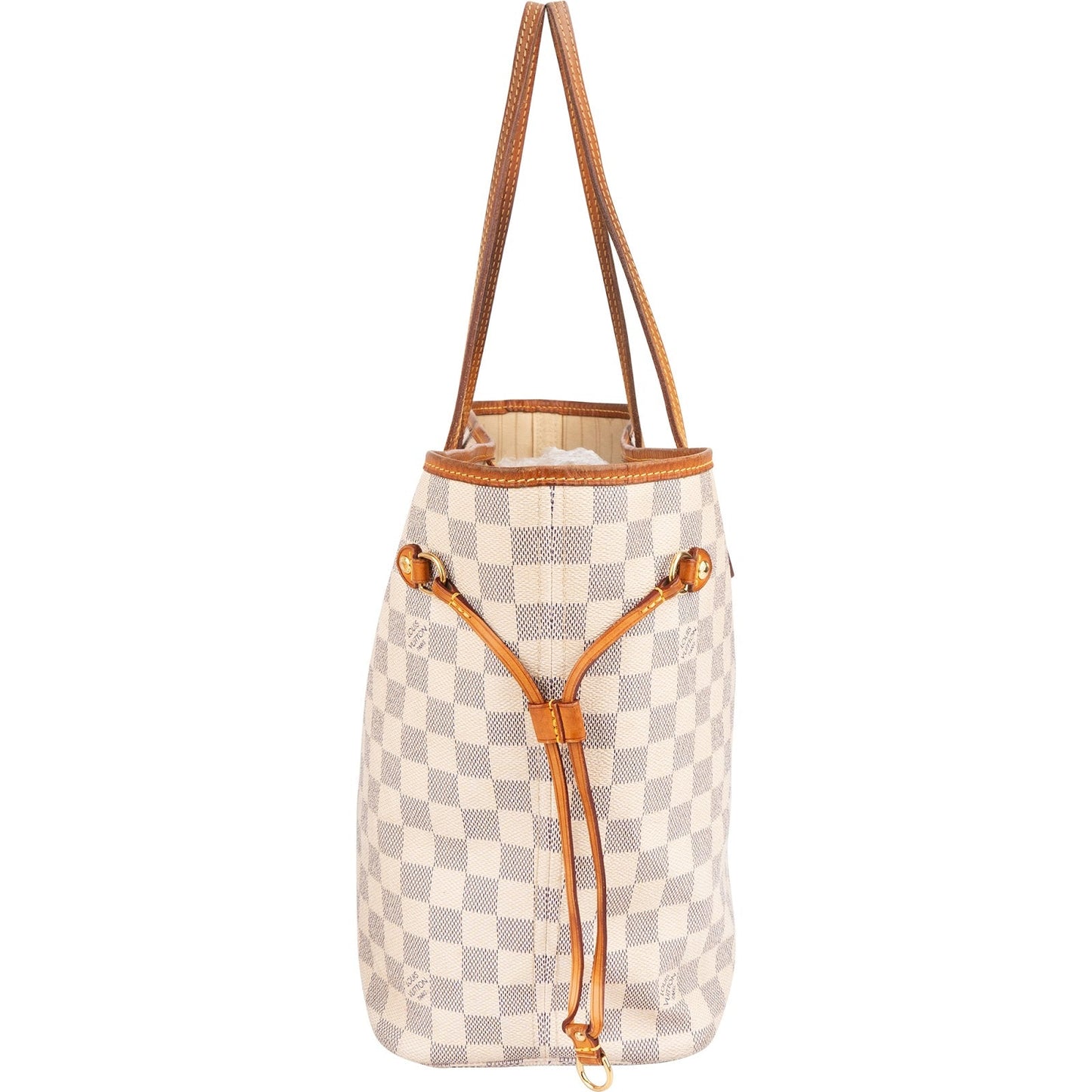Louis Vuitton Monogram Damier Azur Neverfull MM Shoulder Bag