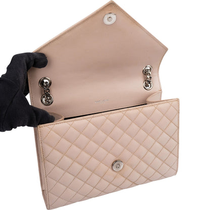Yves Saint Laurent Grain De Poudre Matelassé Medium Envelope Crossbody Bag