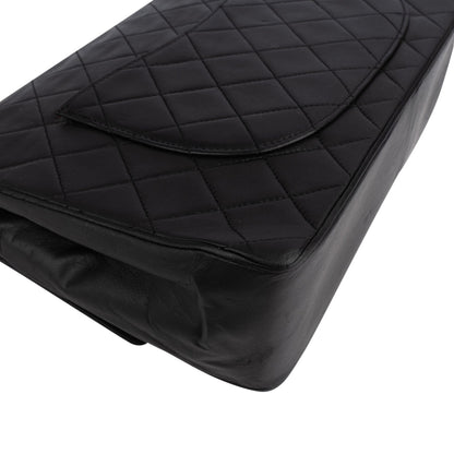 Chanel Quilted Lambskin 24K Gold Double Flap Shoulder Bag