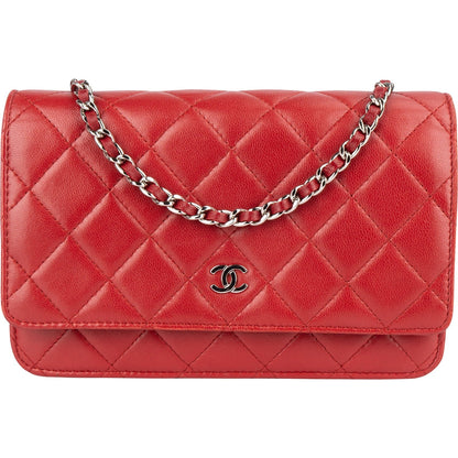 Chanel Quilted Lambskin Wallet on Chain Crossbody Bag