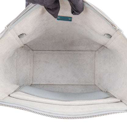 Céline Light Blue Leather Grained Calfskin Nano Belt Handbag