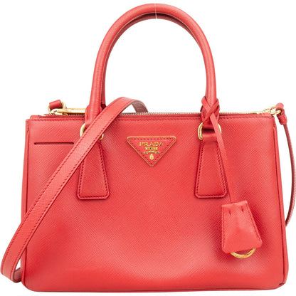 Prada Saffiano Leather Small Galleria Handbag