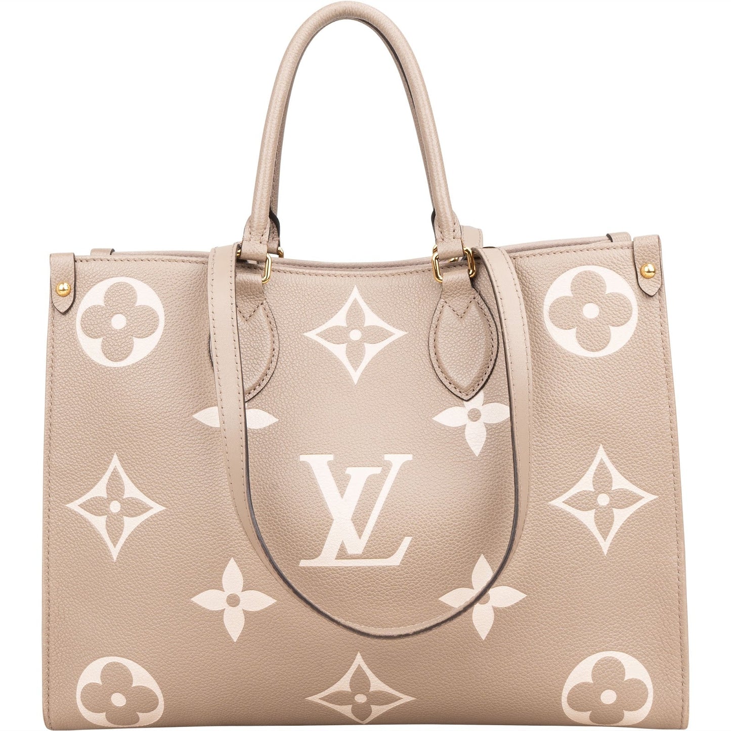 Louis Vuitton Leather Monogram Giant OnTheGo MM Handbag