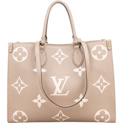 Louis Vuitton Leather Monogram Giant OnTheGo MM Handbag