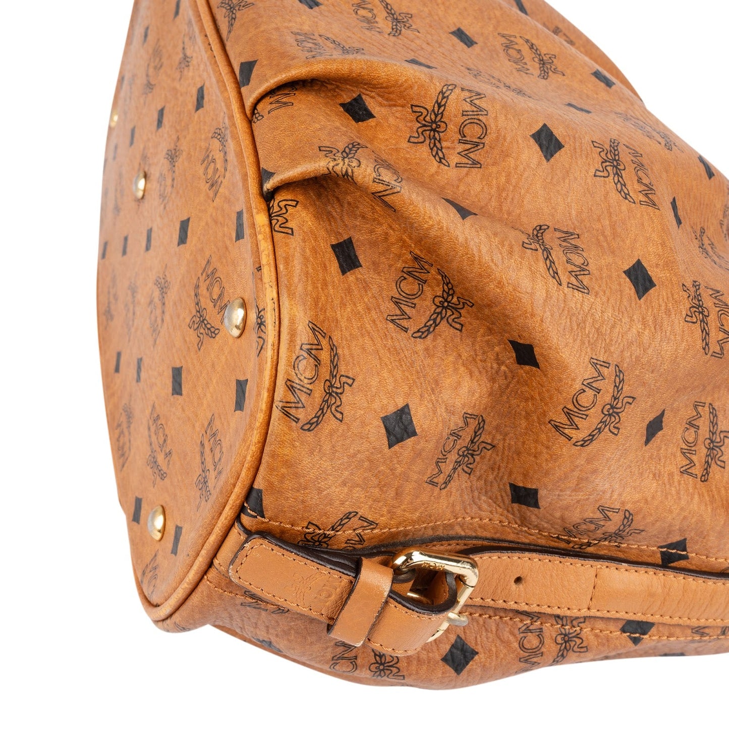 MCM Monogram Visetos Hobo Shoulder Bag