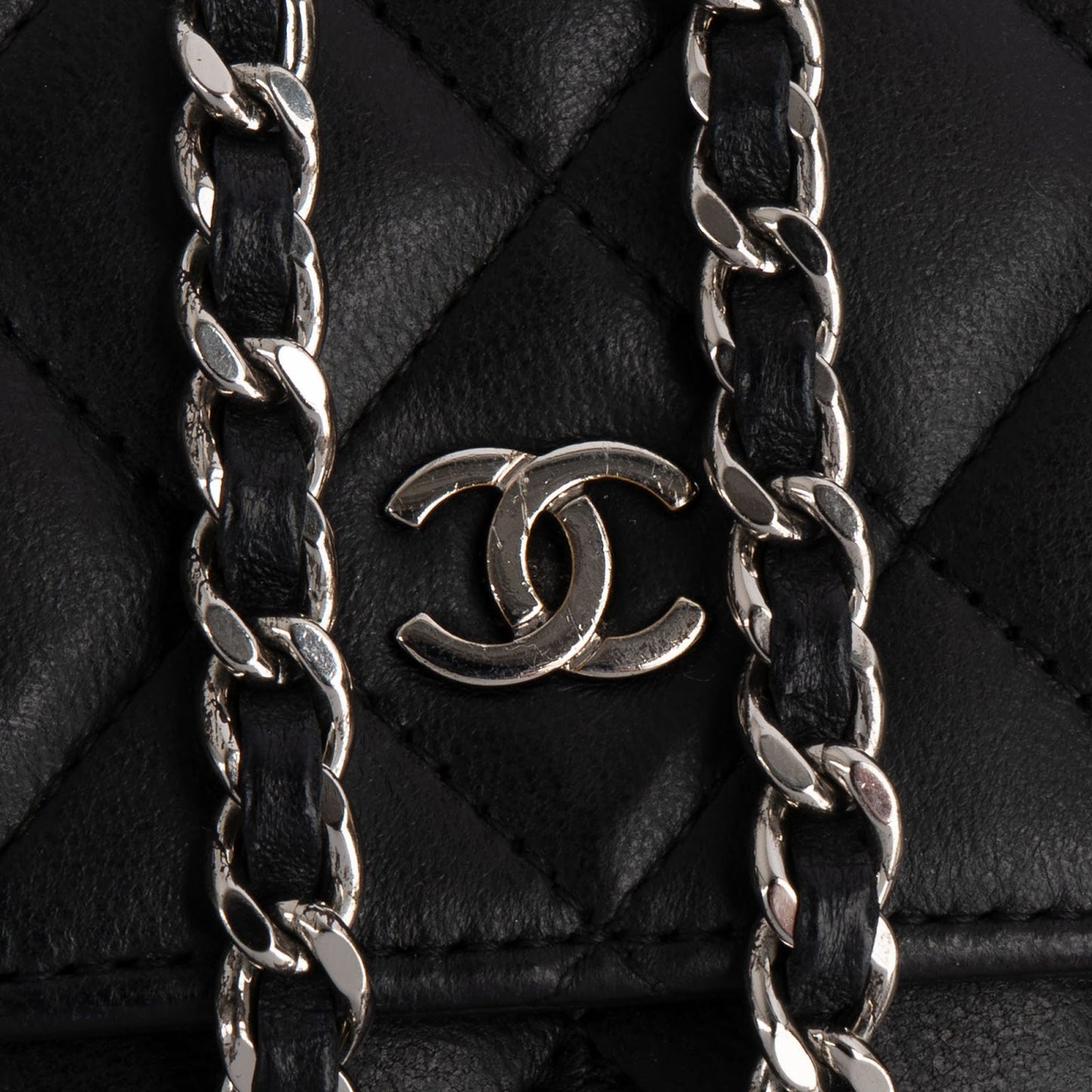 Chanel Quilted Lambskin Wallet on Chain Crossbody Bag