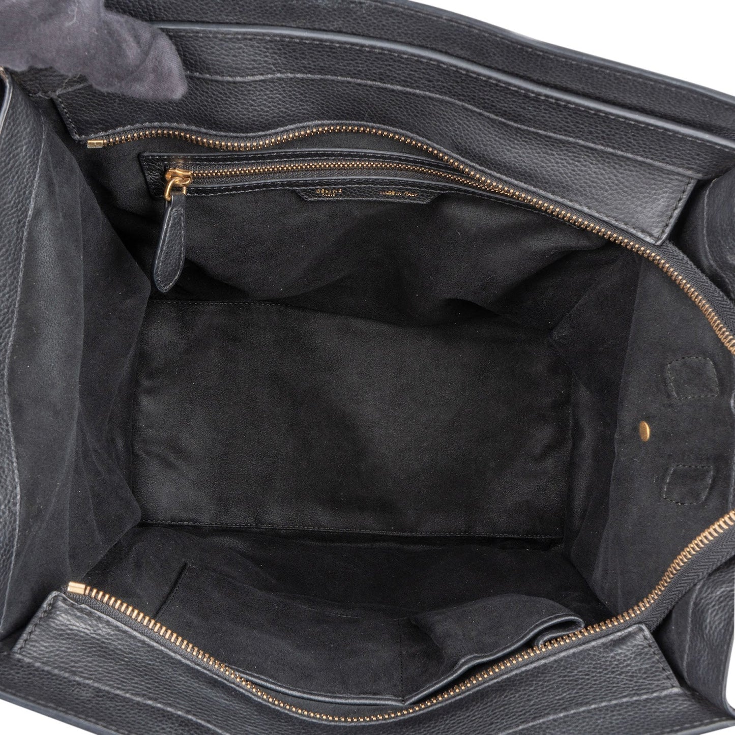 Céline Grained Calfskin Luggage Handbag