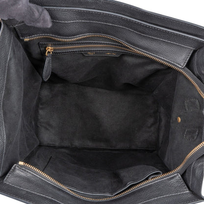 Céline Grained Calfskin Luggage Handbag