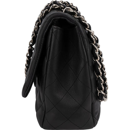 Chanel Quilted Lambskin Jumbo Single Flap Crossbody Bag