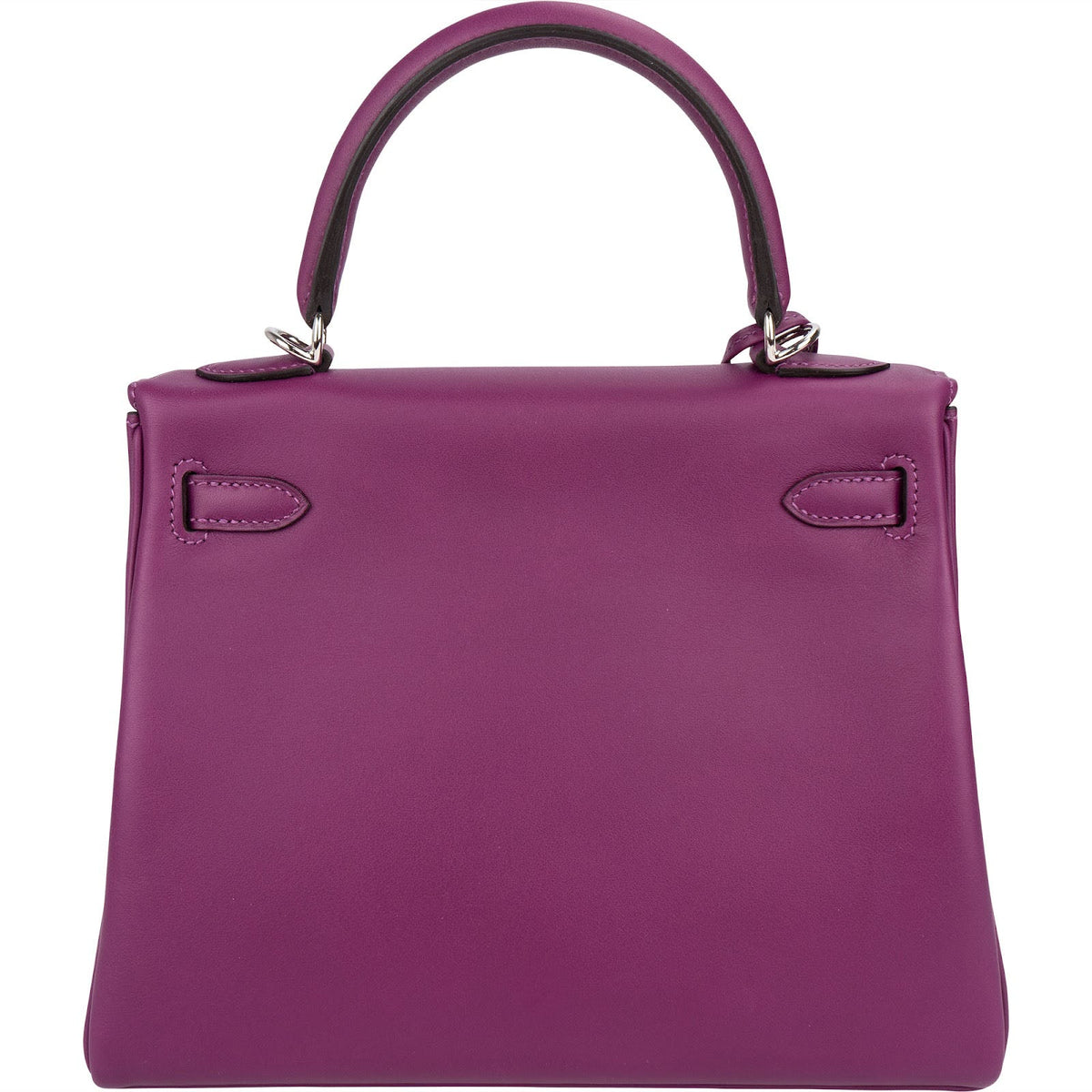 Hermès Swift Anemone Kelly Palladium 25 Sellier Handbag