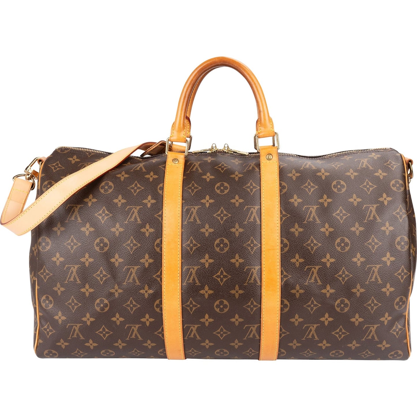 Louis Vuitton Monogram Canvas Keepall 50 Bandoulière Travel Bag