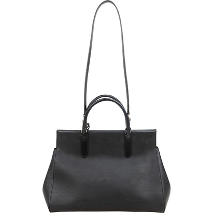 Louis Vuitton Noir Epi Leather Marly MM Handbag M94612