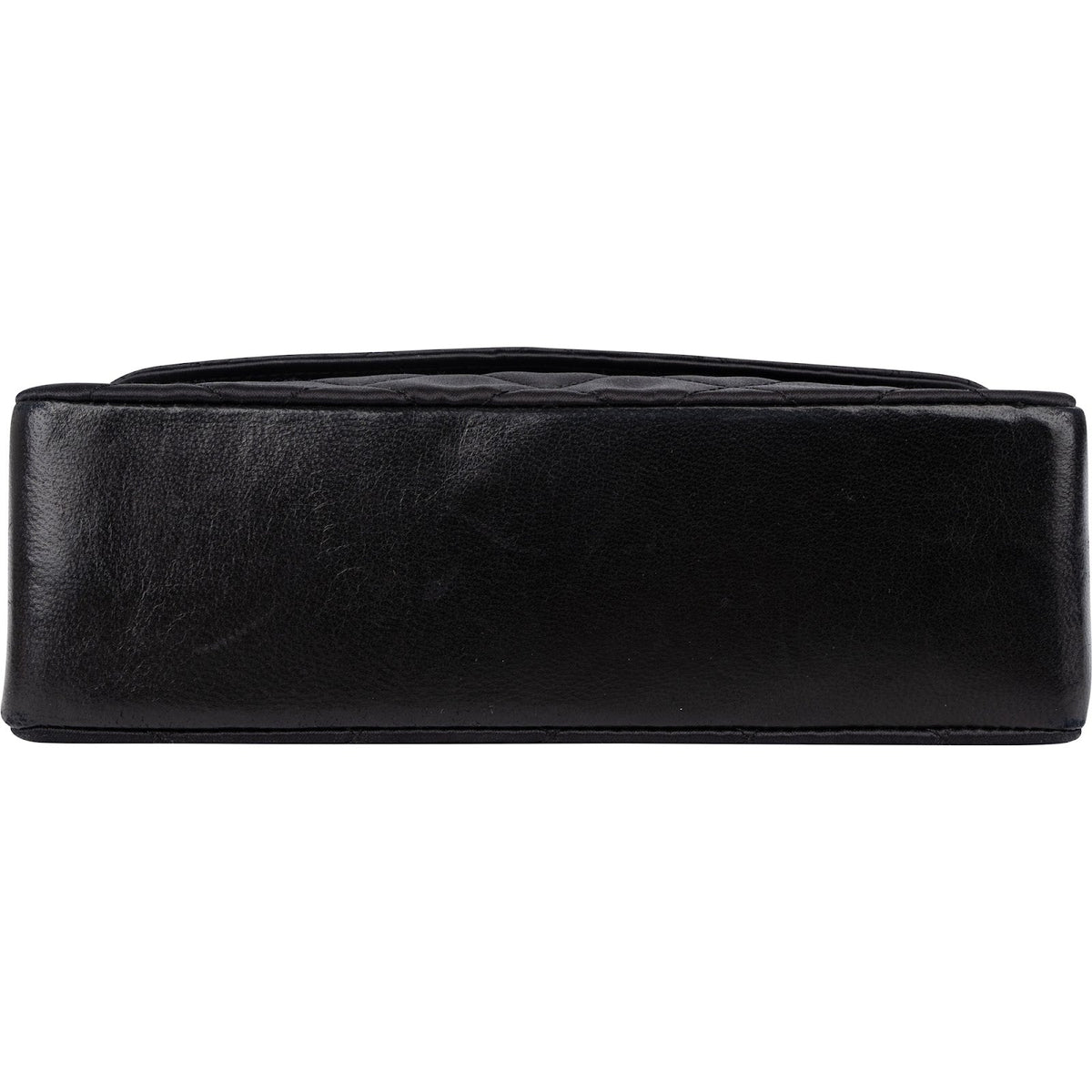 Chanel Navy Quilted Satin Top Bar 24K Gold Single Flap Small Crossbody Bag