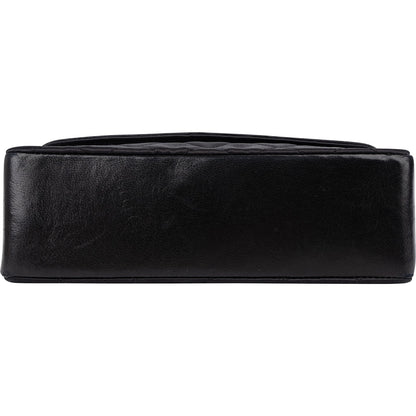 Chanel Navy Quilted Satin Top Bar 24K Gold Single Flap Small Crossbody Bag