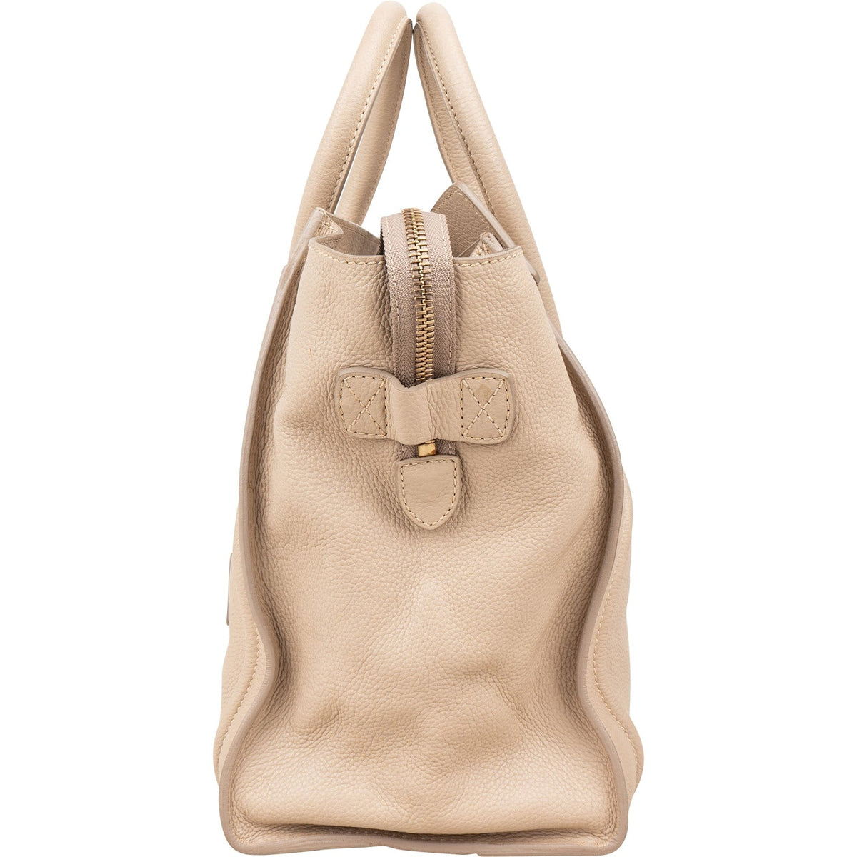 Céline Drummed Calfskin Large Luggage Handbag