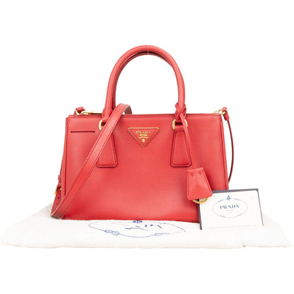 Prada Saffiano Leather Small Galleria Handbag