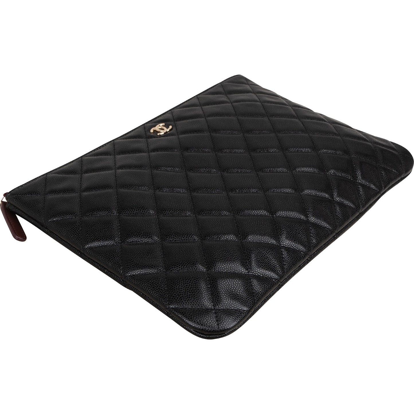Chanel Quilted Lambskin CC Clutch