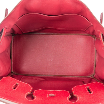 Hermès Epsom Leather Palladium Palladium Birkin 35 Handbag