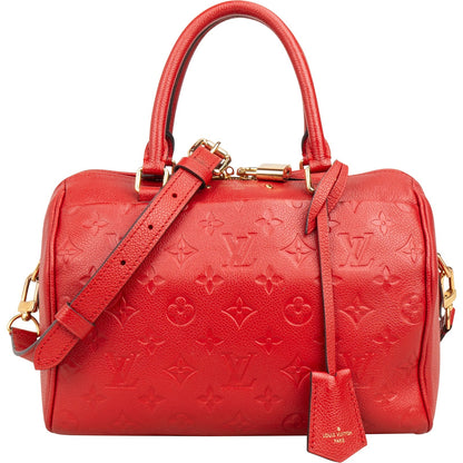 Louis Vuitton Leather Monogram Empreinte Speedy 25 Bandoulière Handbag