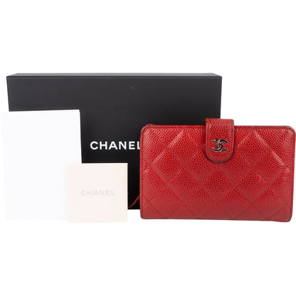 Chanel Caviar Quilted Timeless CC Bifold Wallet