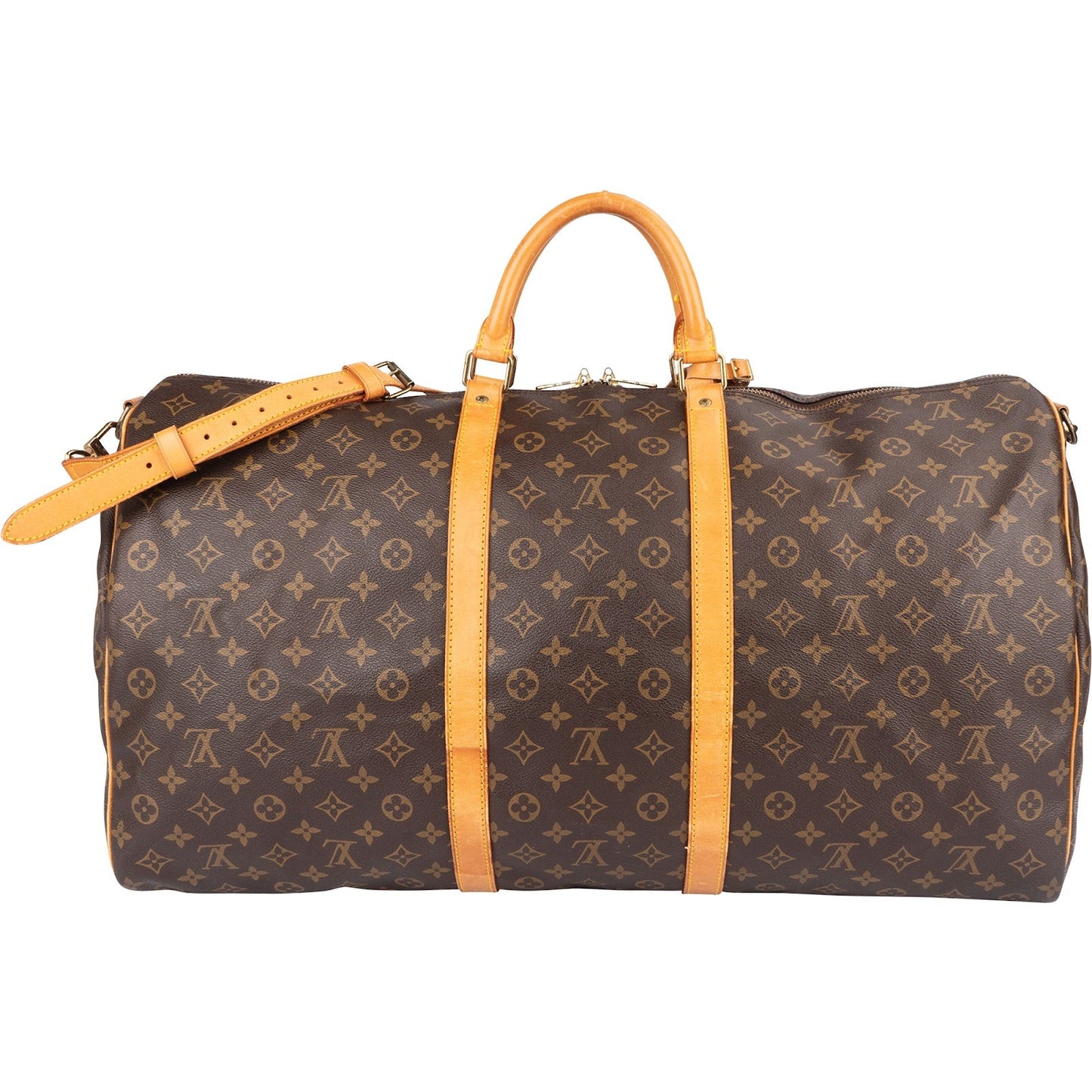 Louis Vuitton Monogram Canvas Keepall 60 Bandoulière Travel Bag
