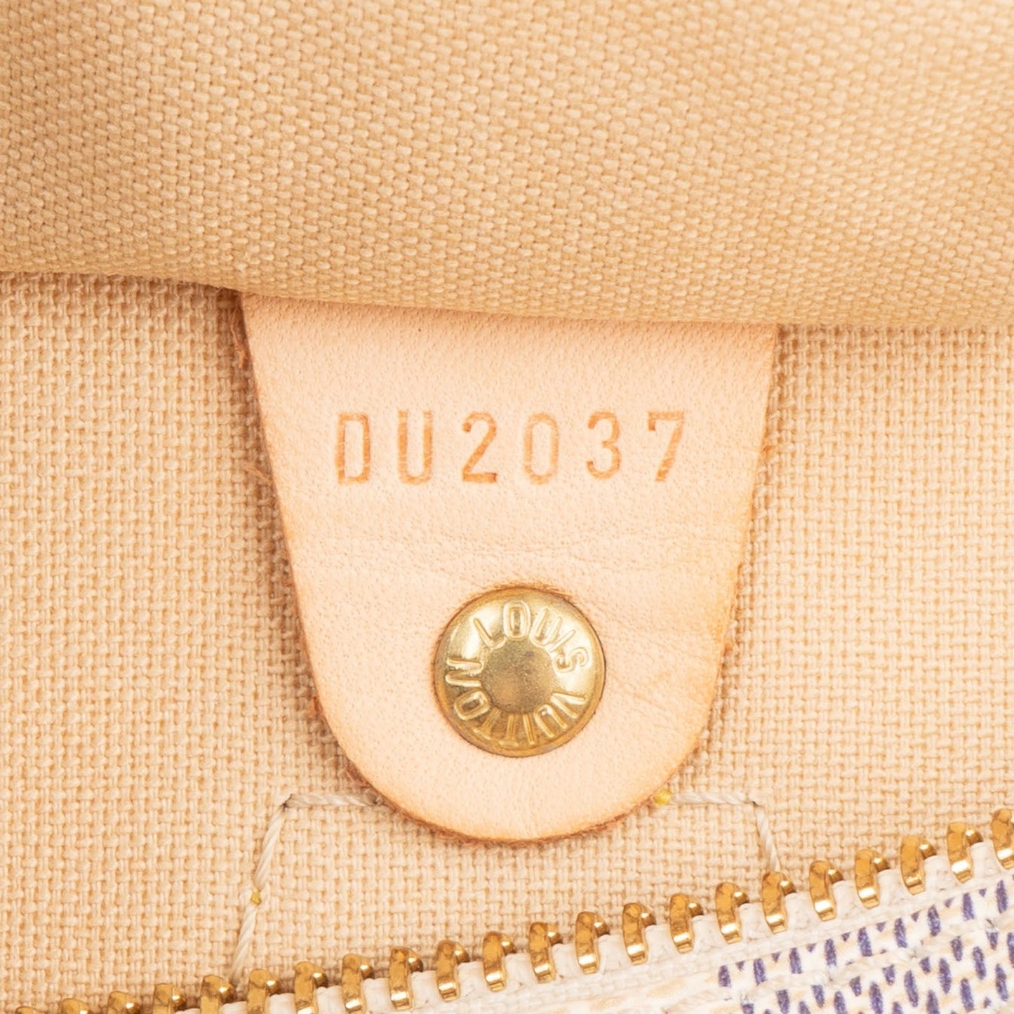 Louis Vuitton Monogram Damier Azur Speedy 30 Handbag